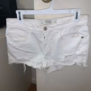 White Denim Shorts